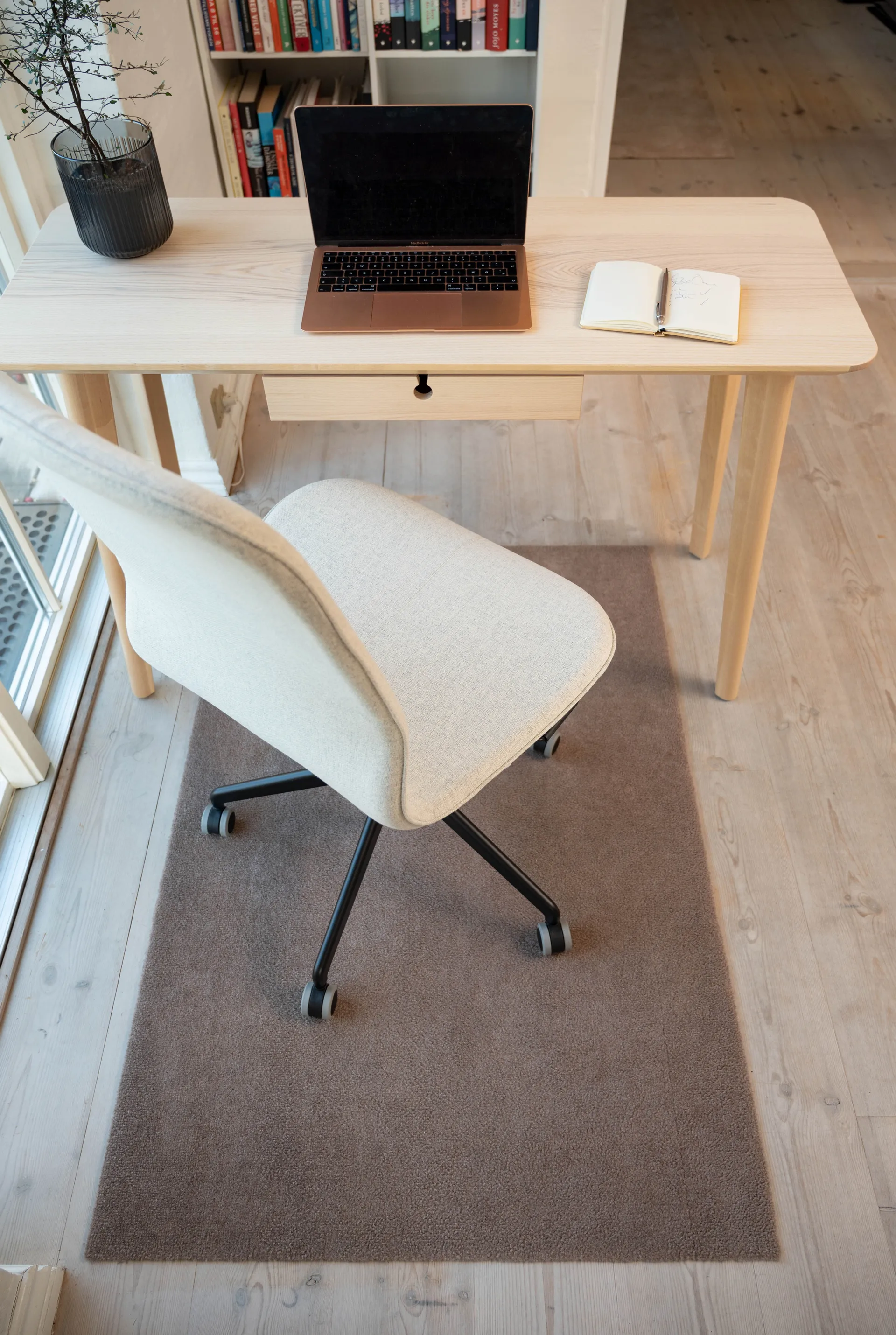 Unicolor Flurteppich, Sand, 90 x 130cm tica copenhagen