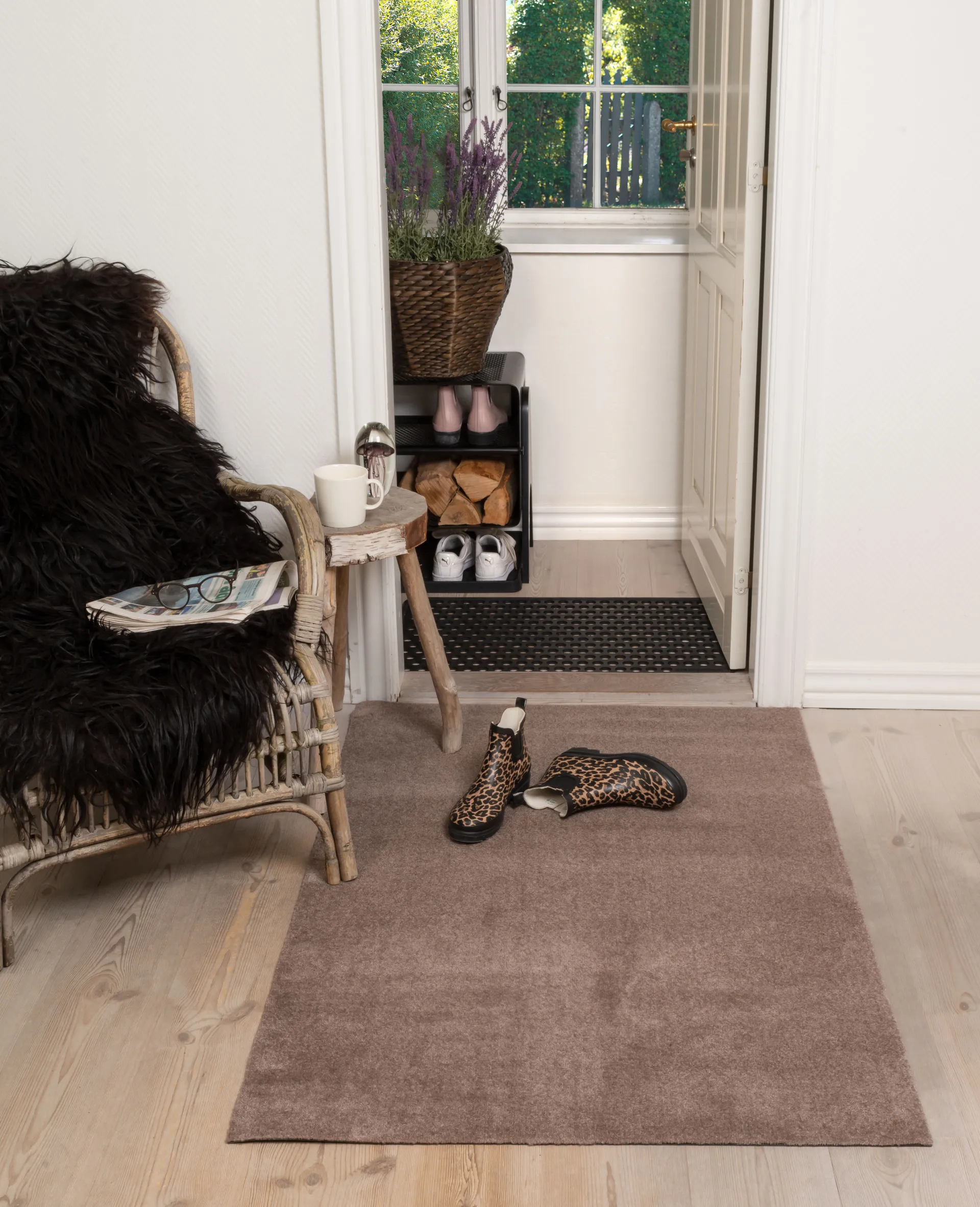 Unicolor Flurteppich, Sand, 90 x 130cm tica copenhagen