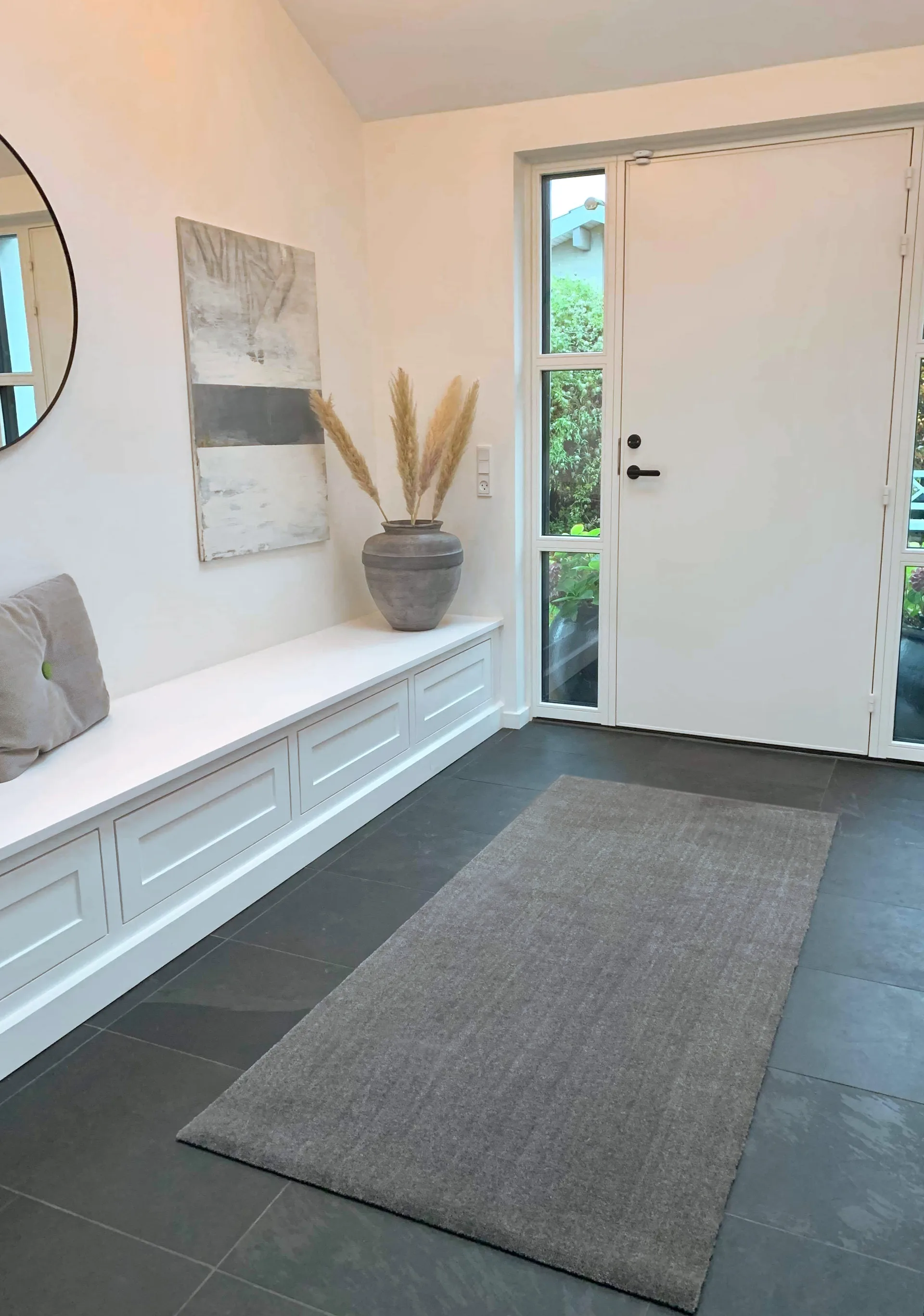 Unicolor Flurteppich, Steelgrey, 90 x 200cm tica copenhagen