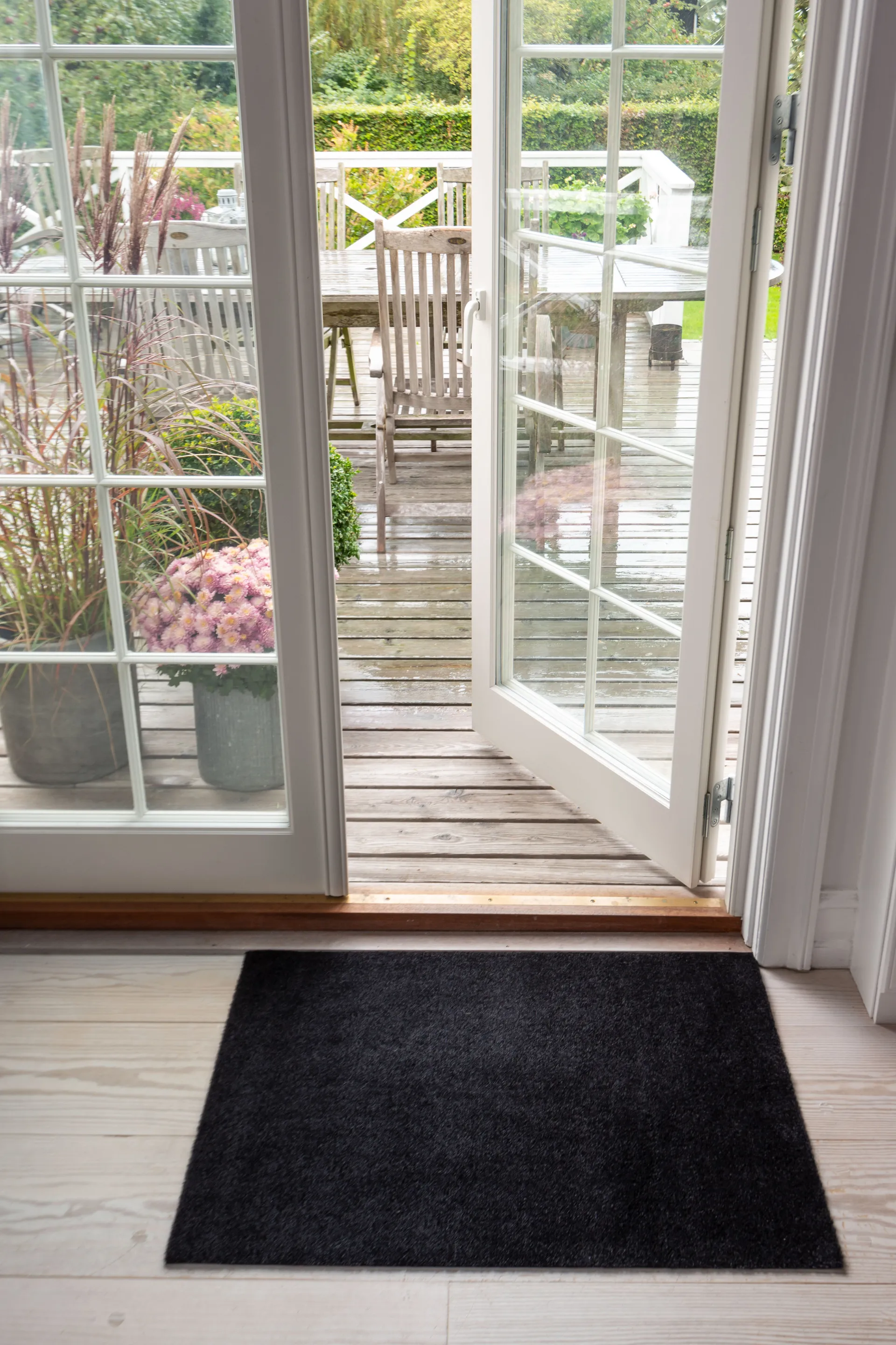 Unicolor Fußabstreifer, Black, 60 x 90cm tica copenhagen