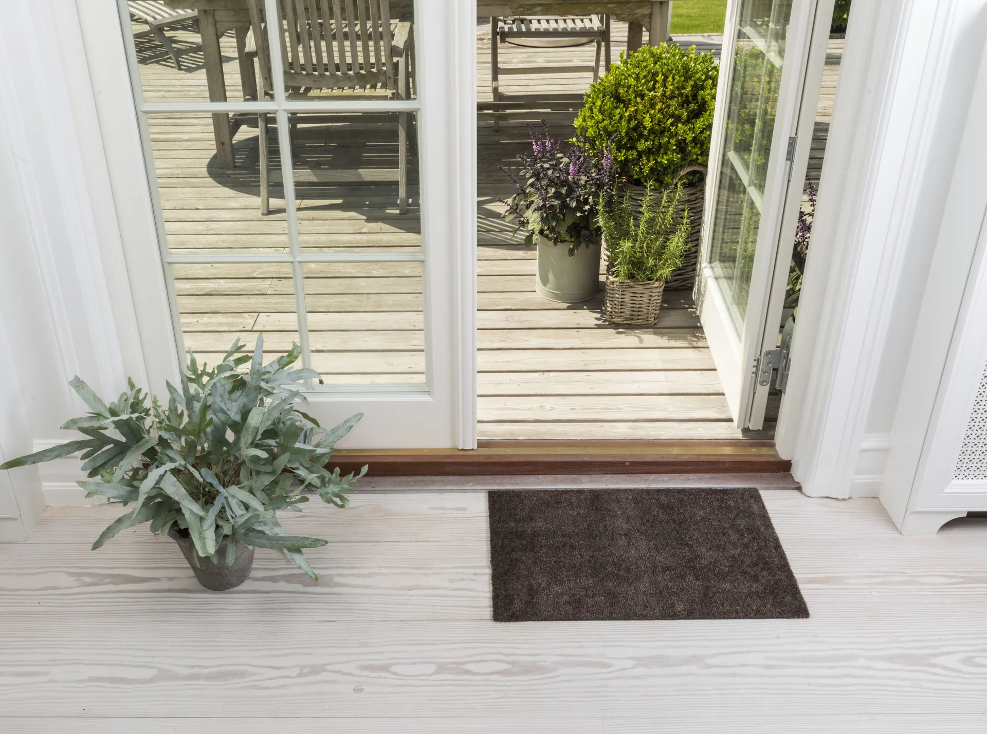 Unicolor Fußabstreifer, Brown, 40 x 60cm tica copenhagen