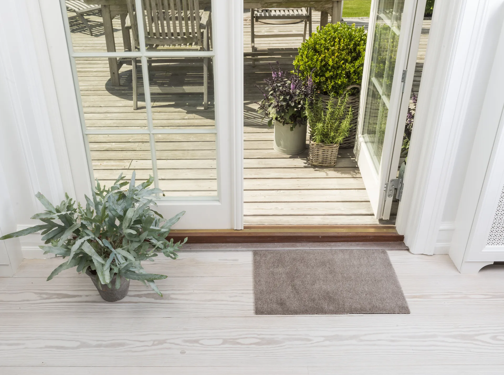 Unicolor Fußabstreifer, Sand, 40 x 60cm tica copenhagen