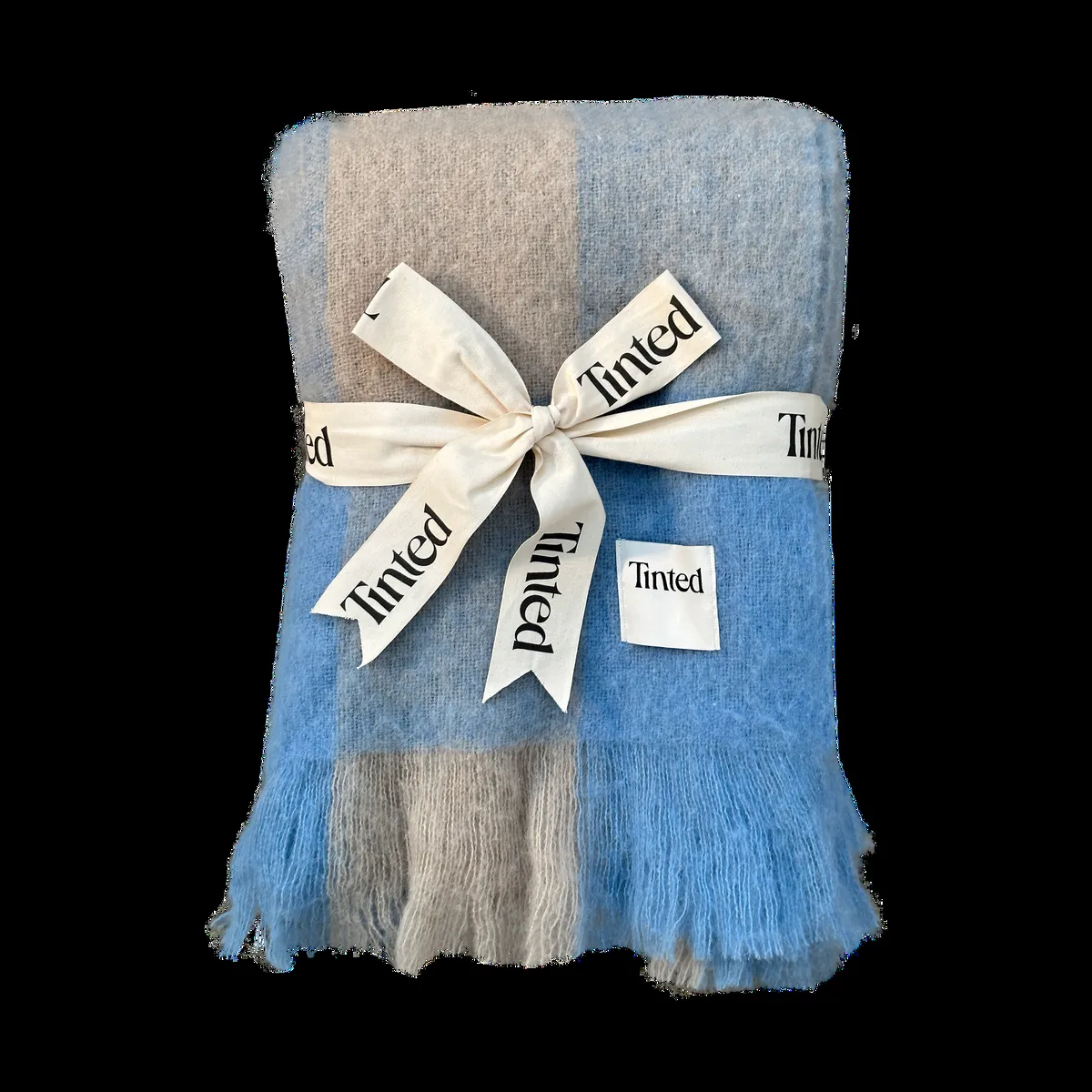 Tinted Ahlblom Wolldecke 130x170 cm Beige-blue