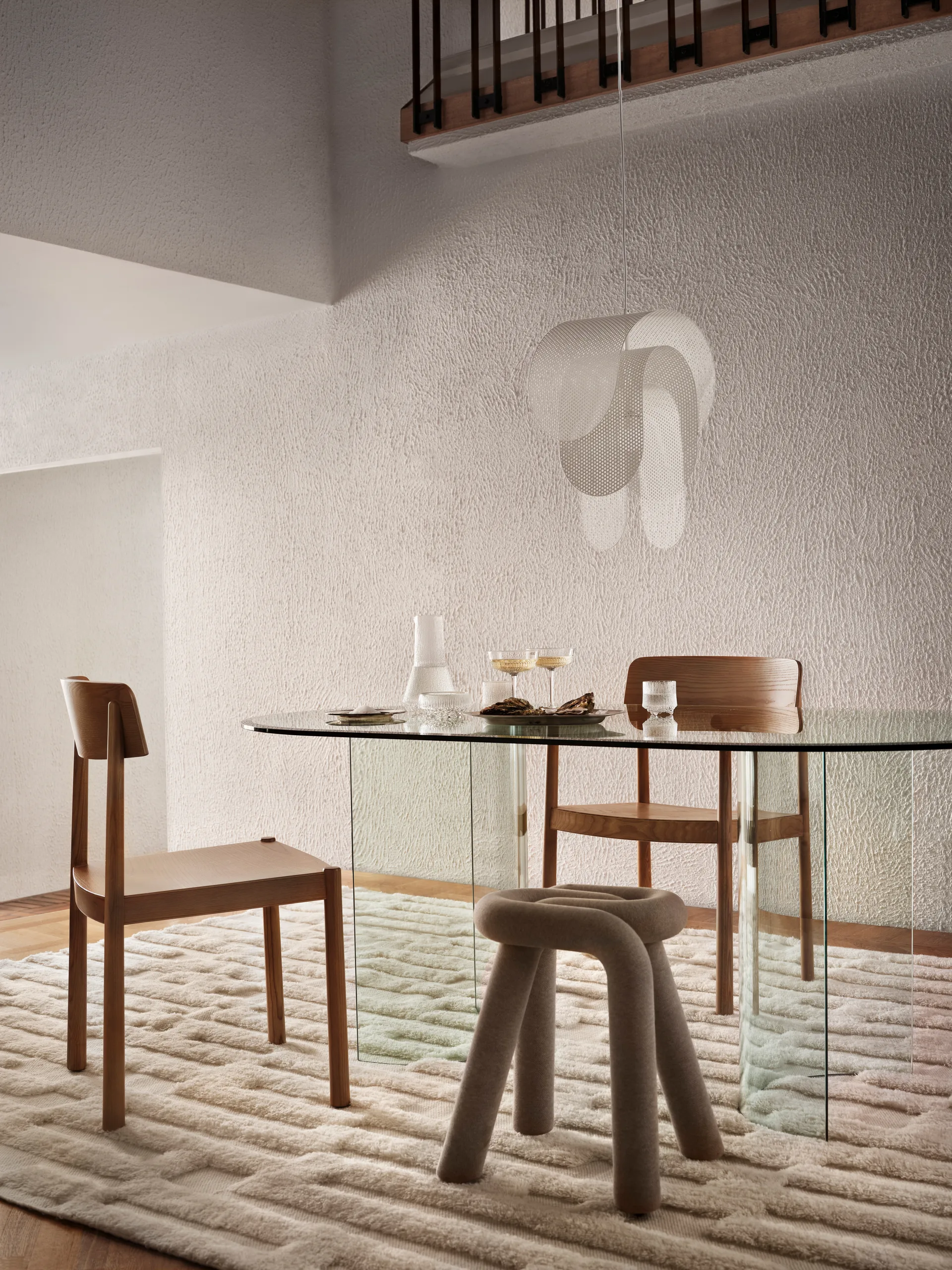 Bielke Wollteppich 160x230 cm, Offwhite Tinted