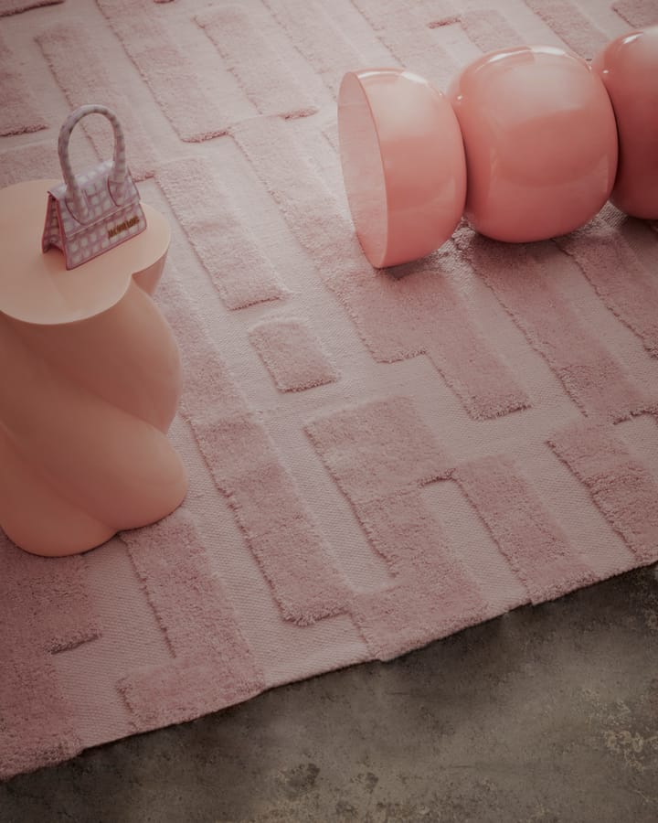 Bielke Wollteppich 190x290 cm - Pink - Tinted