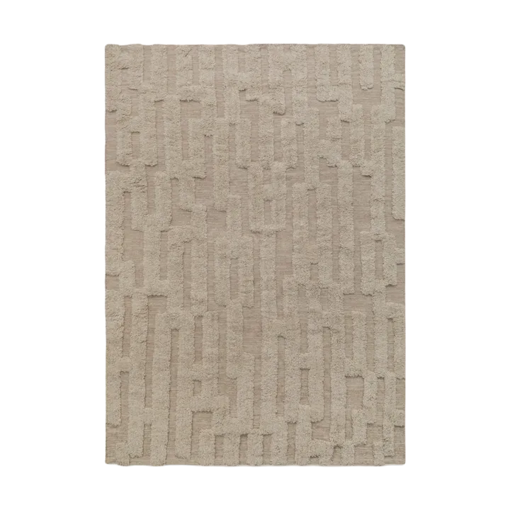 Bielke Wollteppich 200x300 cm - Beige-melange - Tinted