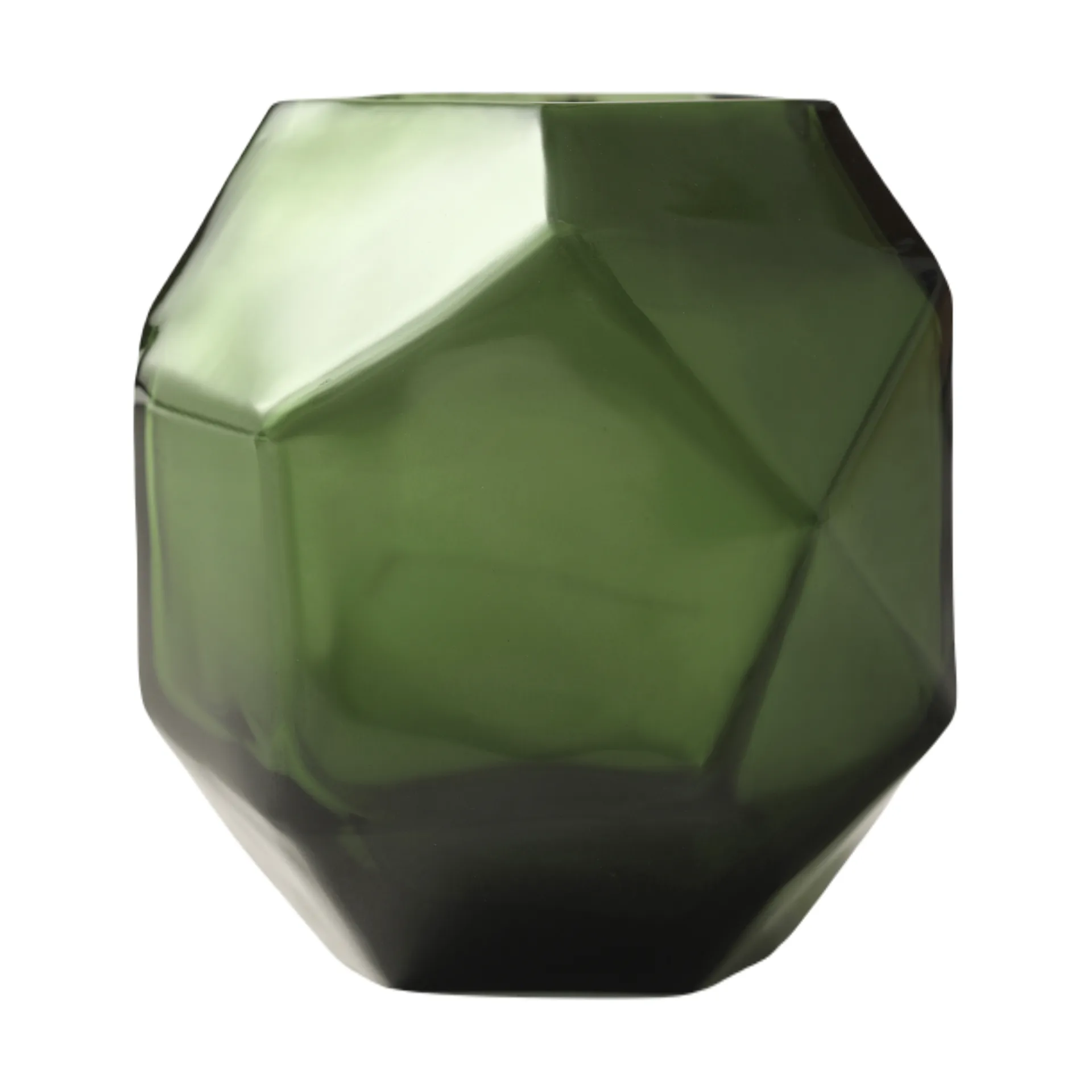 Bjork Windlicht Ø9x10 cm, Green Tinted