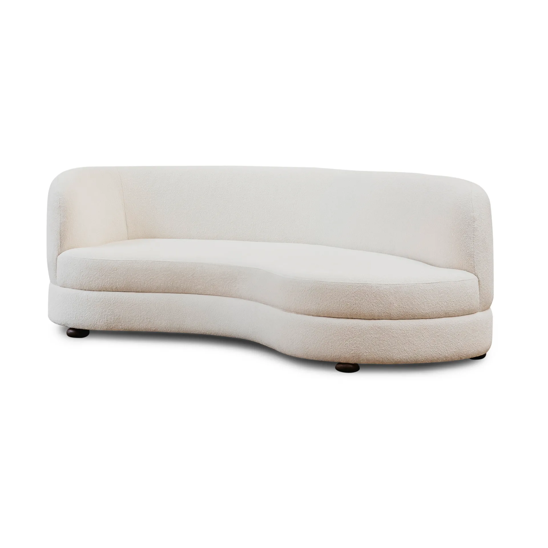 Delon Sofa, Bouclé off-white Tinted