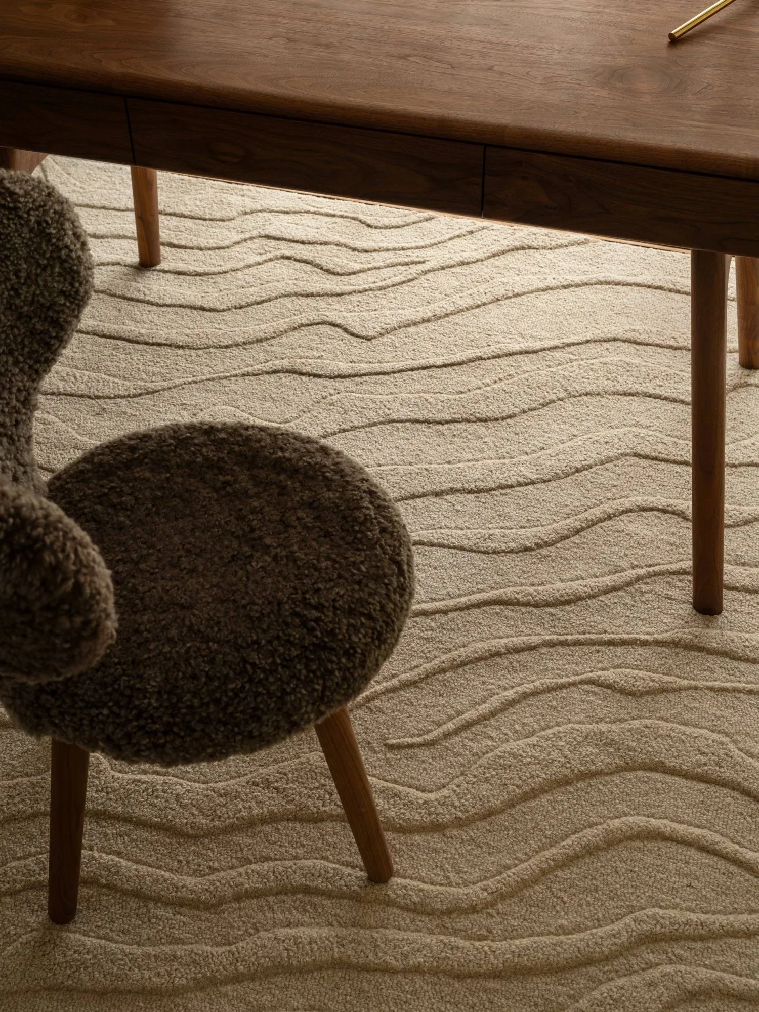 Duvell Wollteppich, Beige, 250×350 cm Tinted