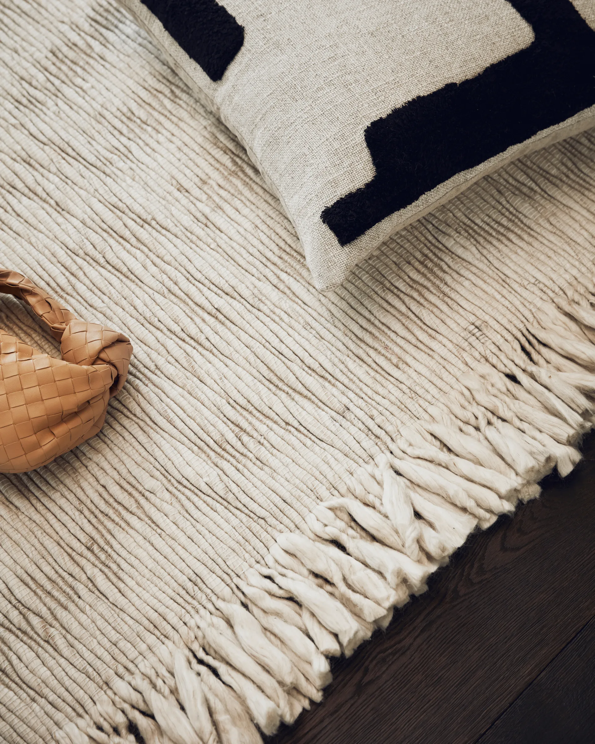 Fagerlund Wollteppich 170x240 cm, Beige-offwhite Tinted