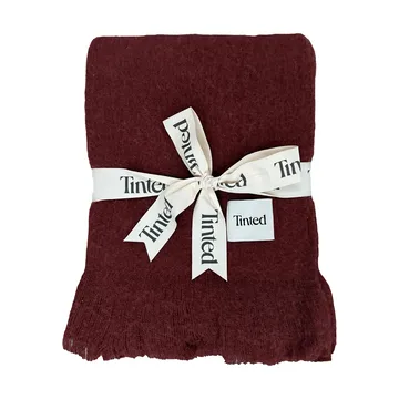 Fingal Wolldecke - Solid wine red, 130x170 cm - Tinted