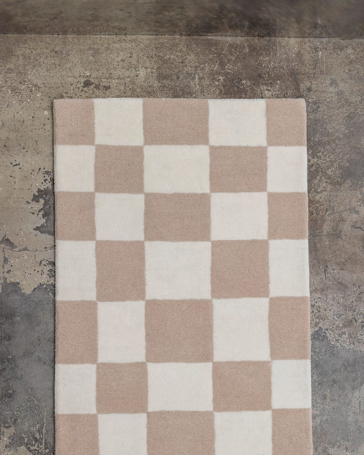 Hafstrom Flurteppich Wolle 80x250 cm, Beige-white Tinted
