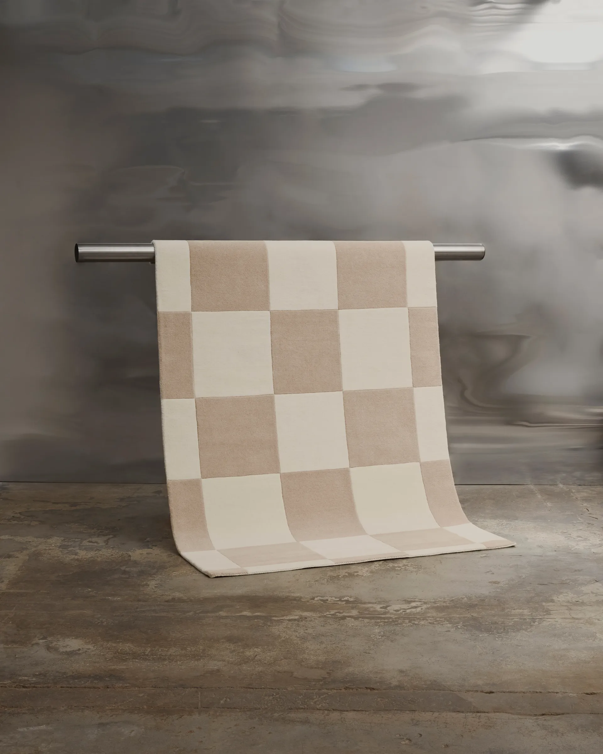 Hafstrom Wollteppich 170x240 cm, Beige-white Tinted