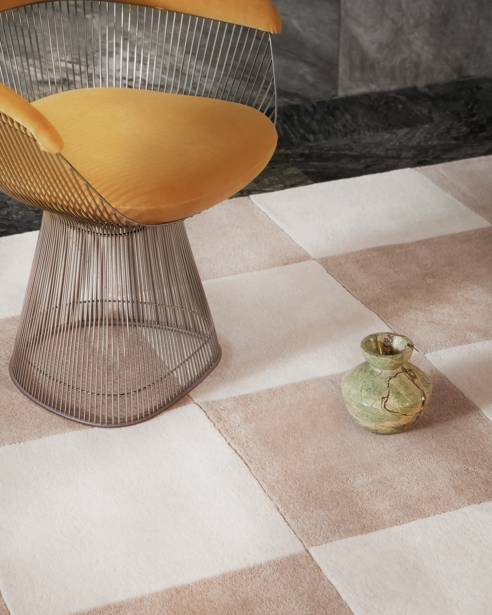 Hafstrom Wollteppich 170x240 cm, Beige-white Tinted