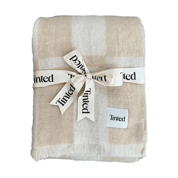 Hallin Mohair-Plaid - Beige-Off-White, 130 × 170 cm - Tinted