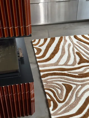 Jepson Wollteppich 130x180 cm - Brown-off white - Tinted