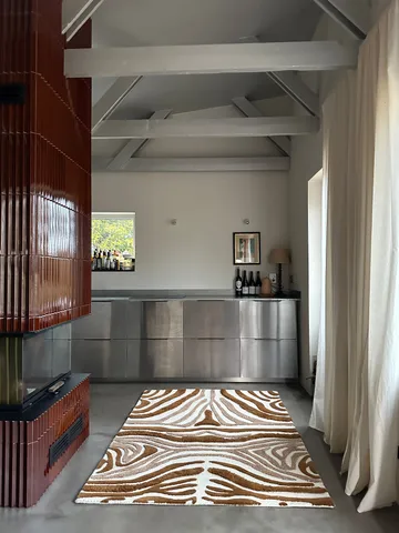 Jepson Wollteppich 130x180 cm - Brown-off white - Tinted