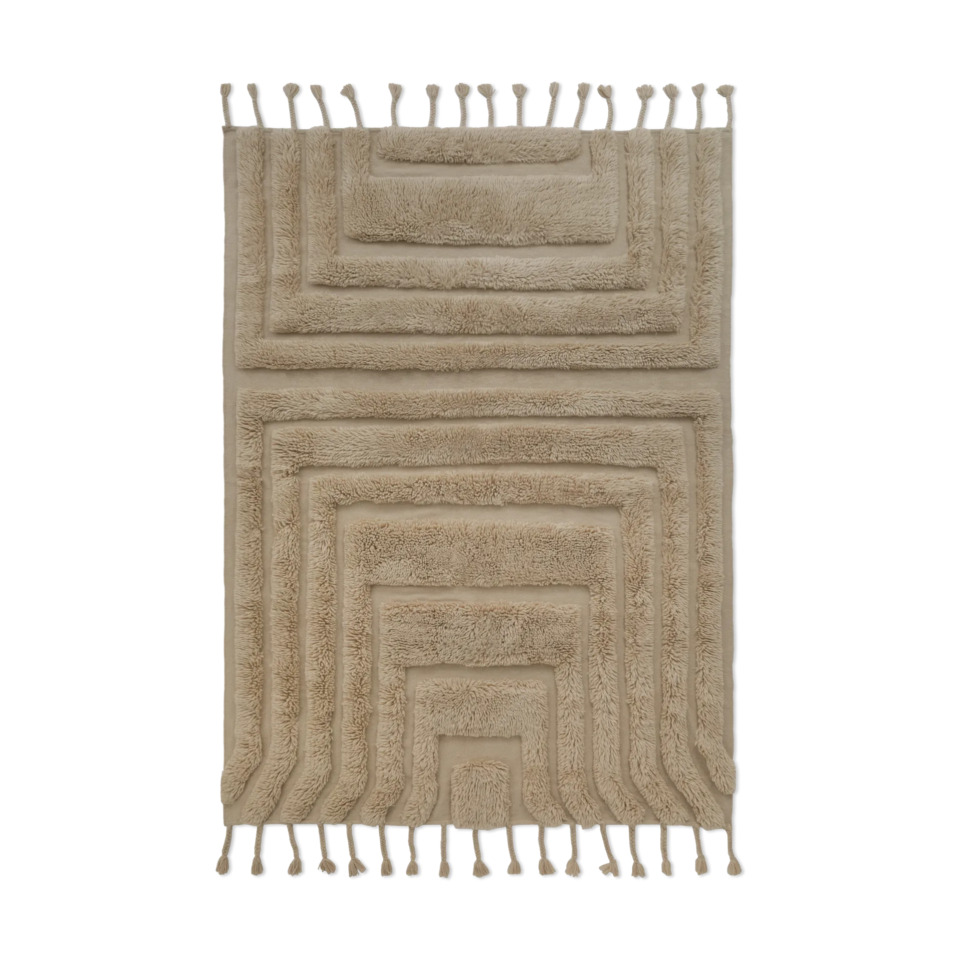 Kask Wollteppich 170x240 cm, Beige Tinted