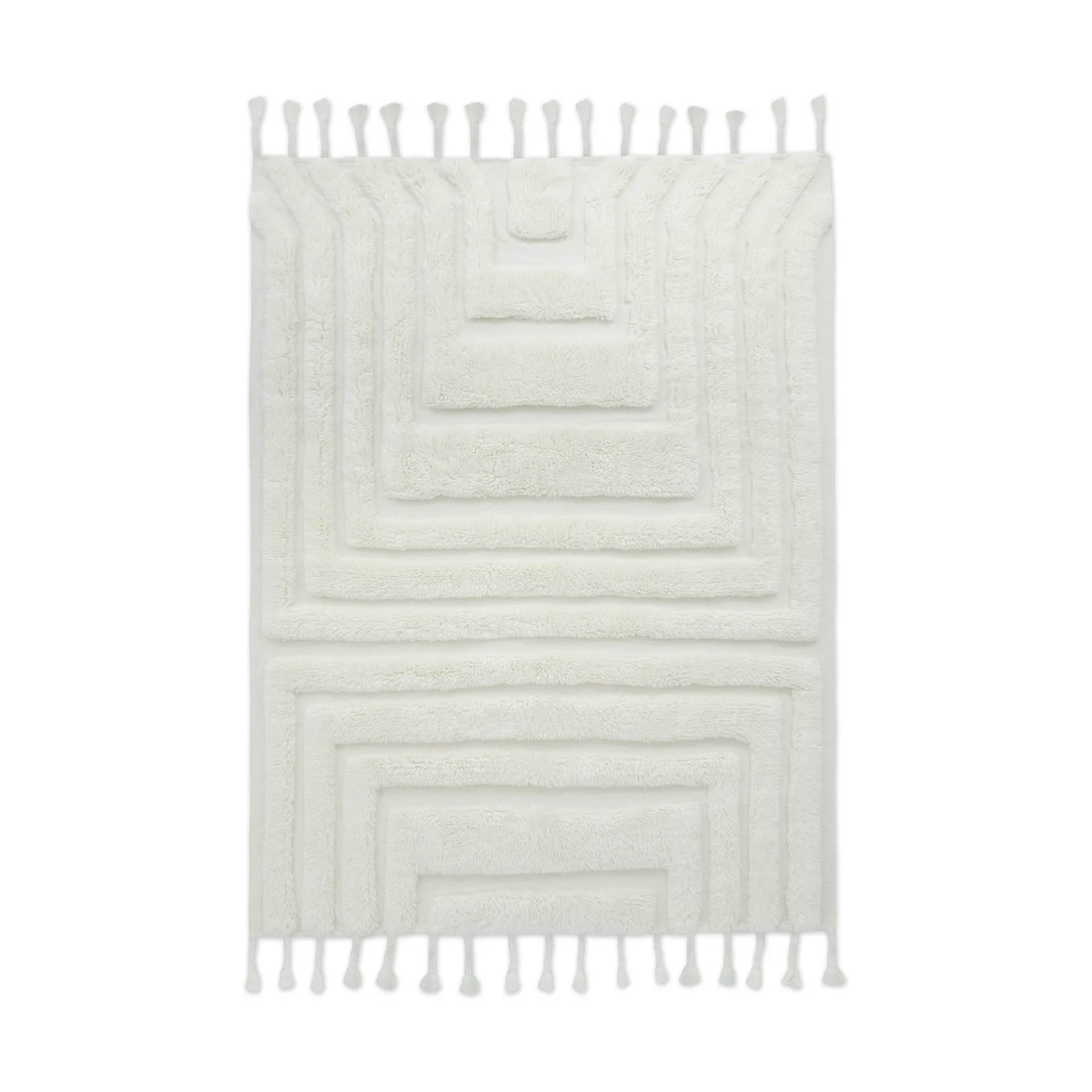 Kask Wollteppich 200x300 cm, Offwhite Tinted