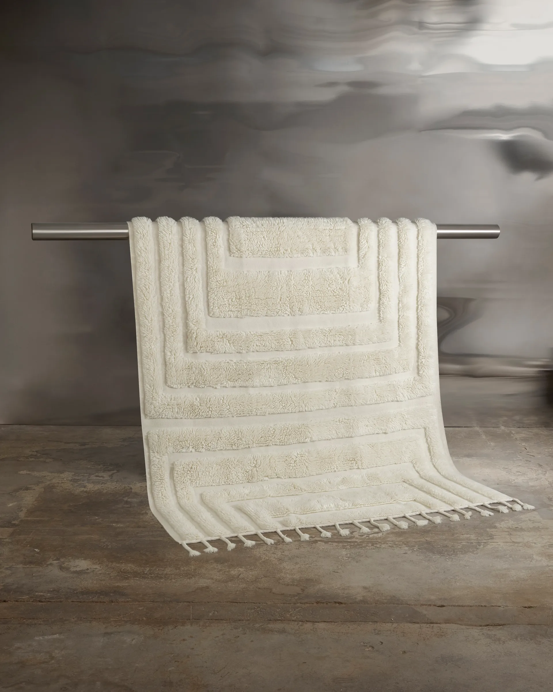 Kask Wollteppich 200x300 cm, Offwhite Tinted