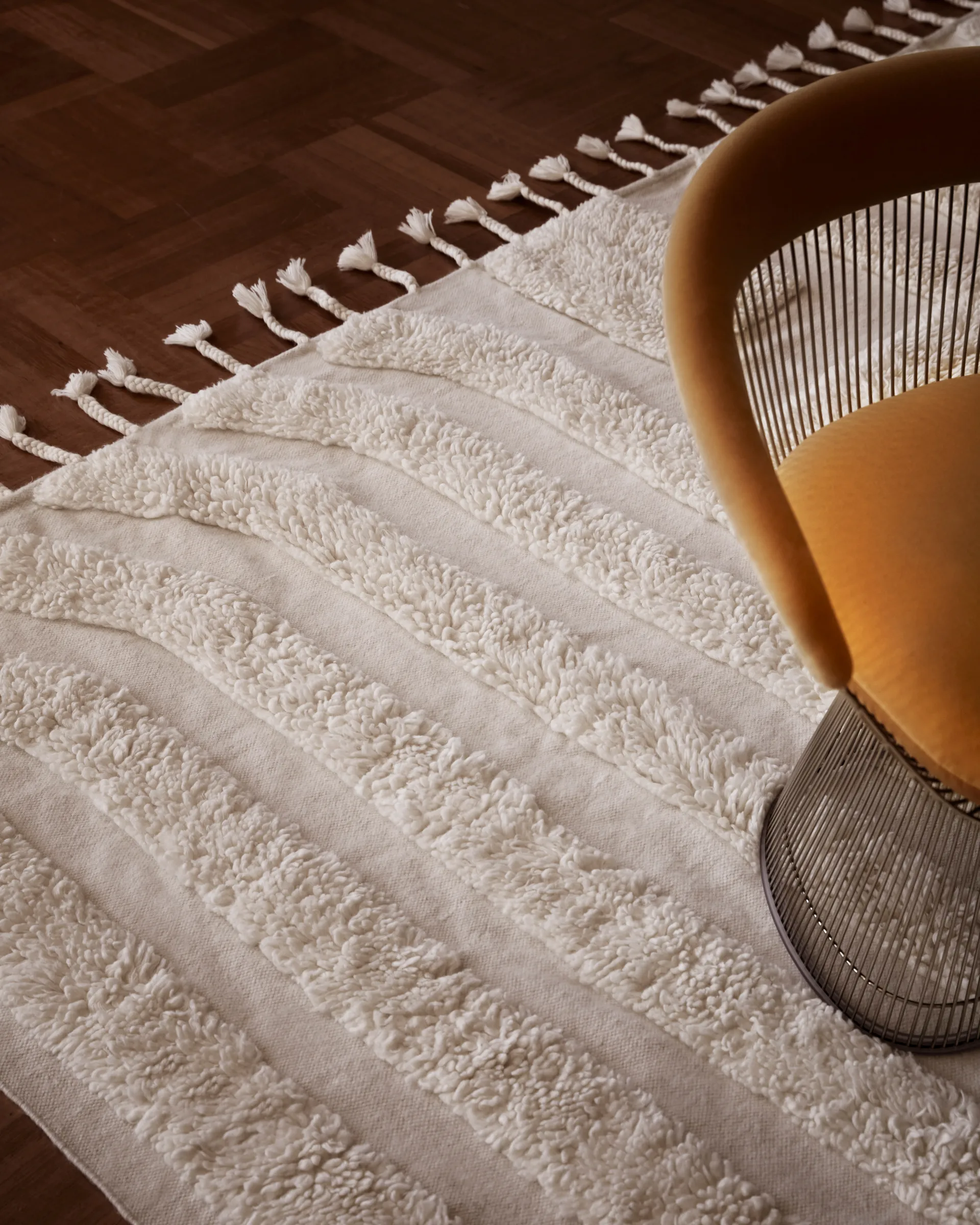 Kask Wollteppich 250x350 cm, Offwhite Tinted