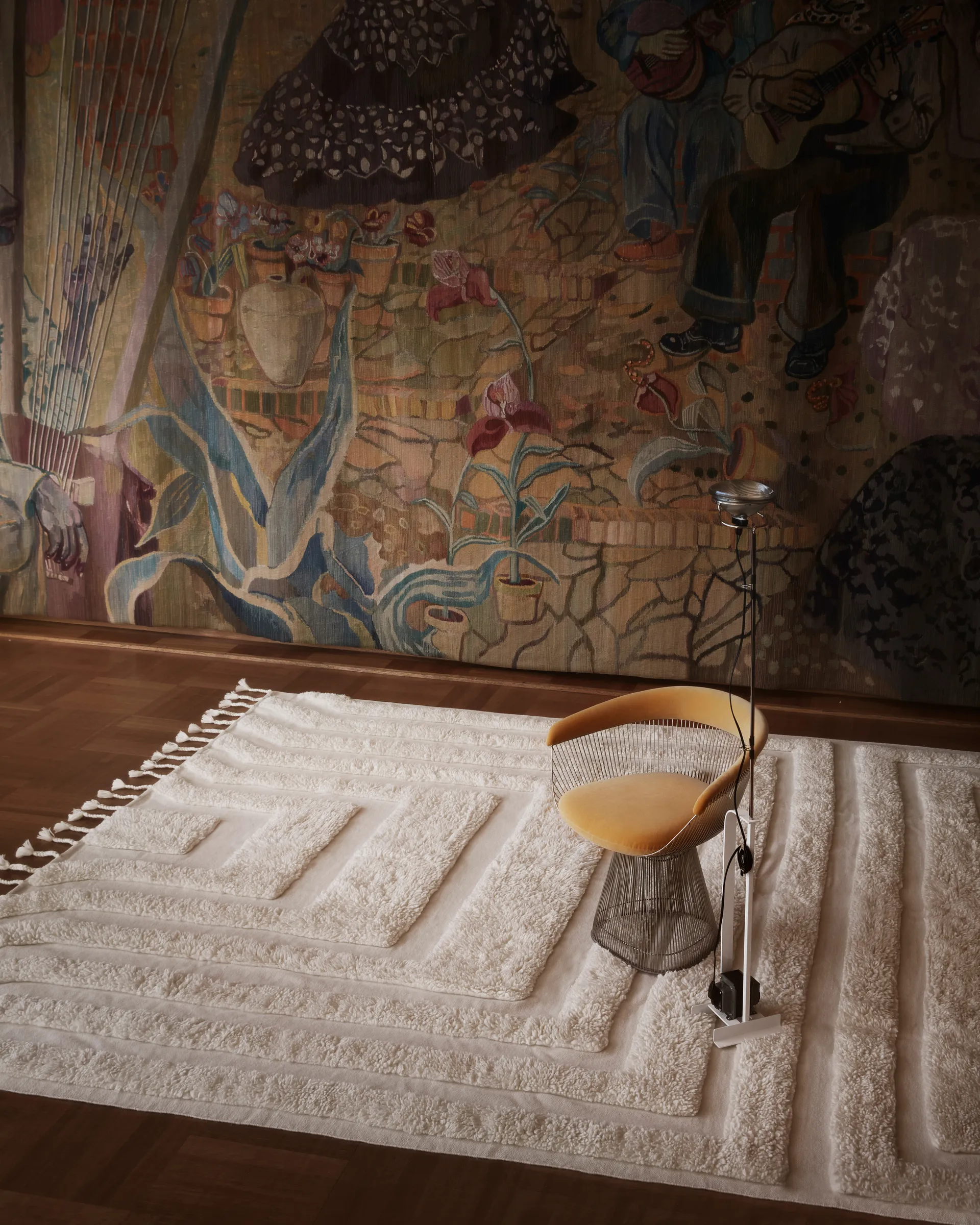 Kask Wollteppich 250x350 cm, Offwhite Tinted