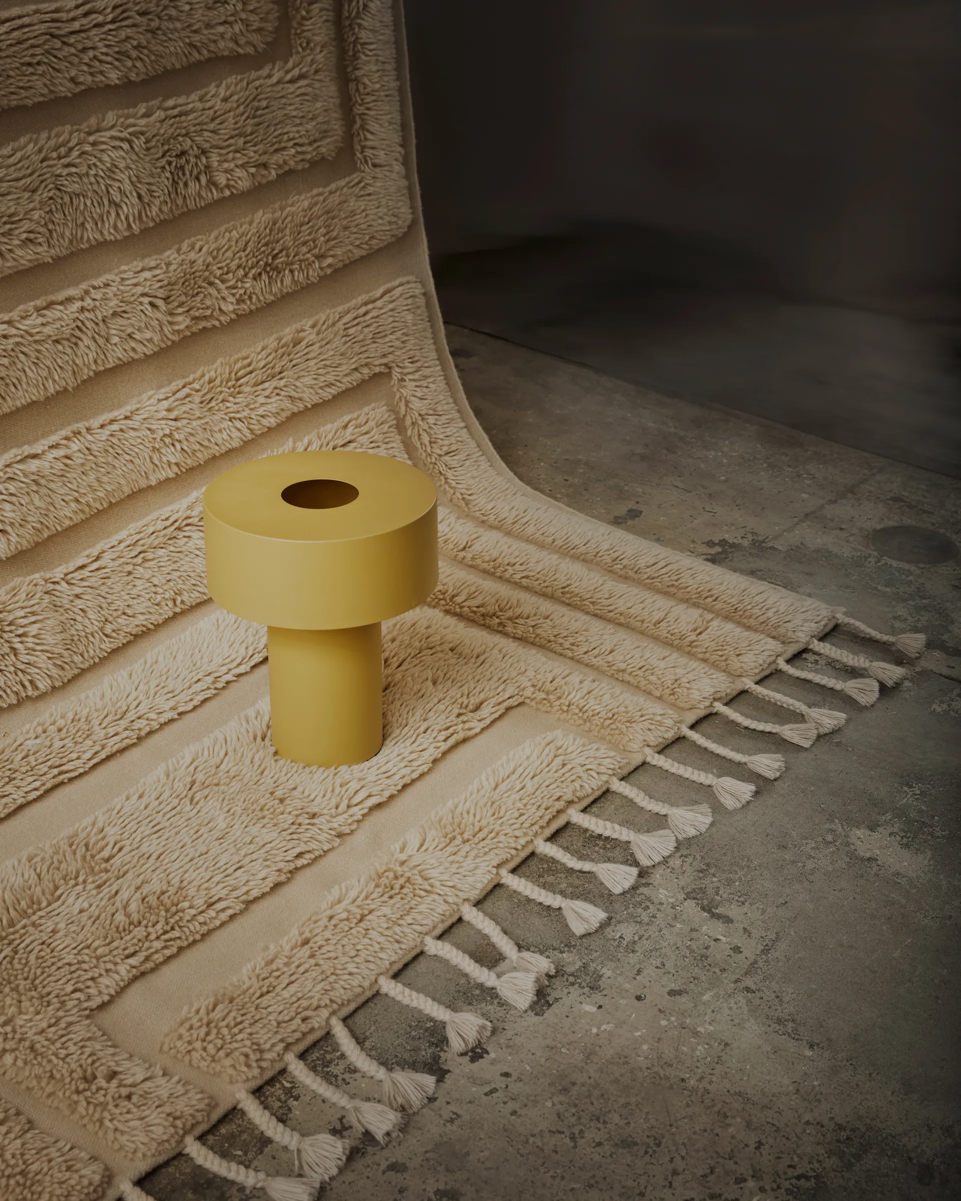 Kask Wollteppich 300x400 cm, Beige Tinted