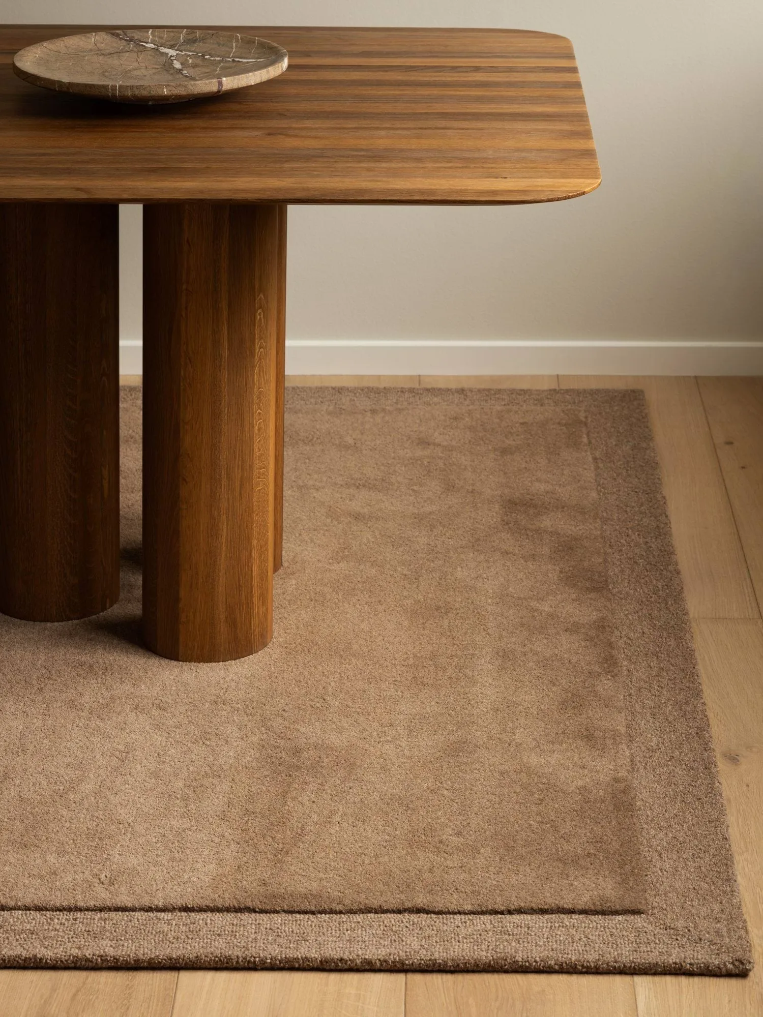 Louis Wollteppich, Beige brown, 200x300 cm Tinted