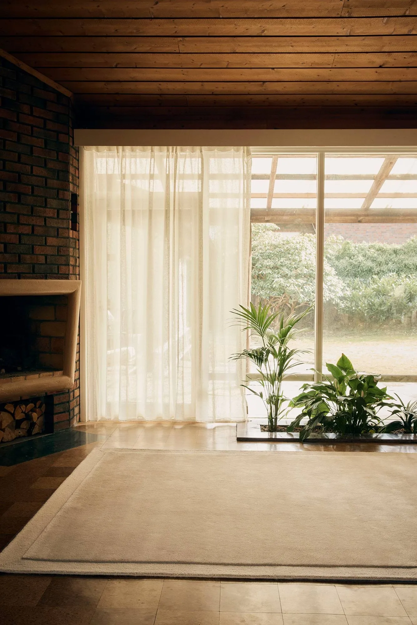 Louis Wollteppich, Warm beige, 250x350 cm Tinted