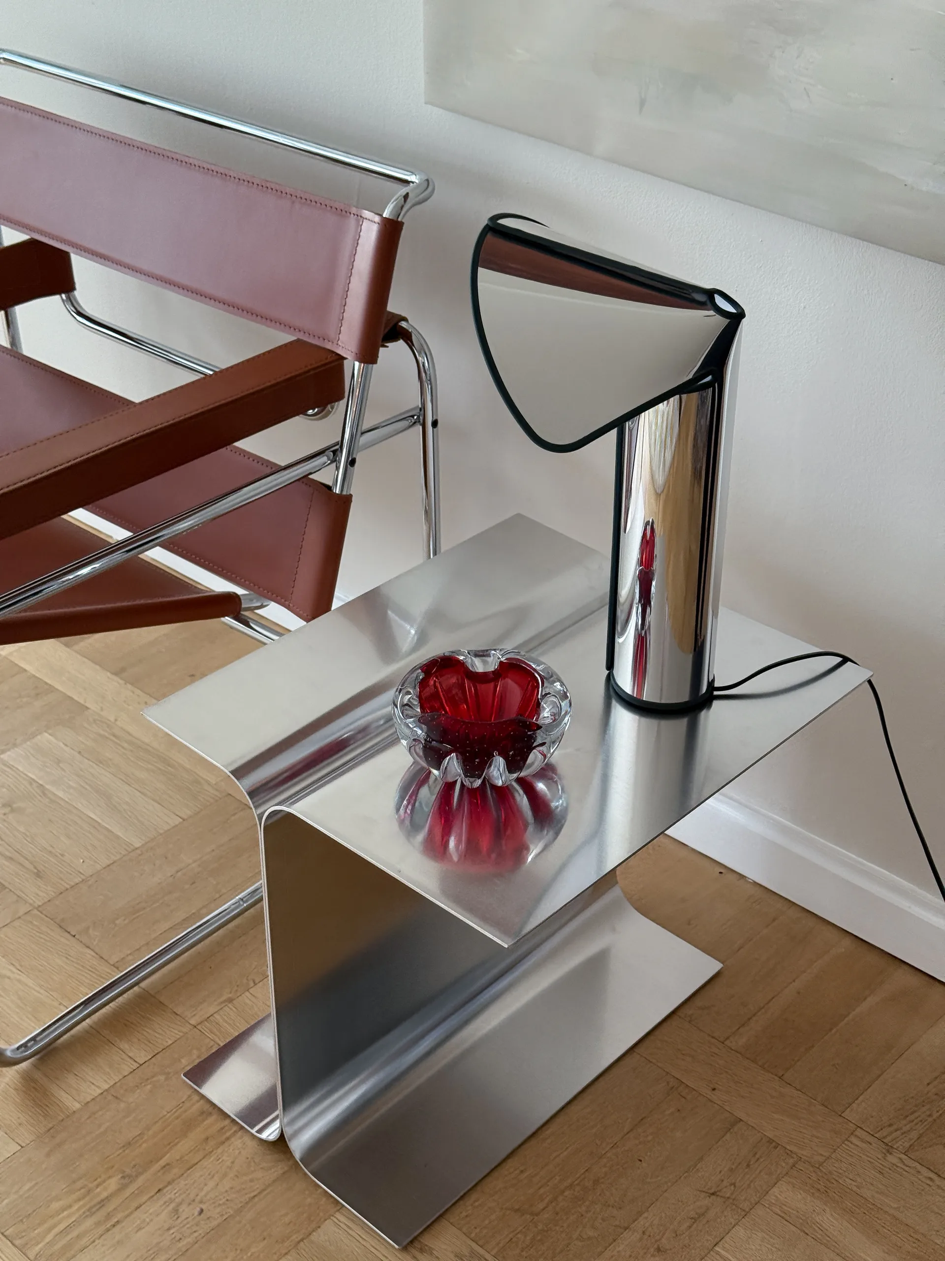 Luce Beistelltisch, Aluminium Tinted