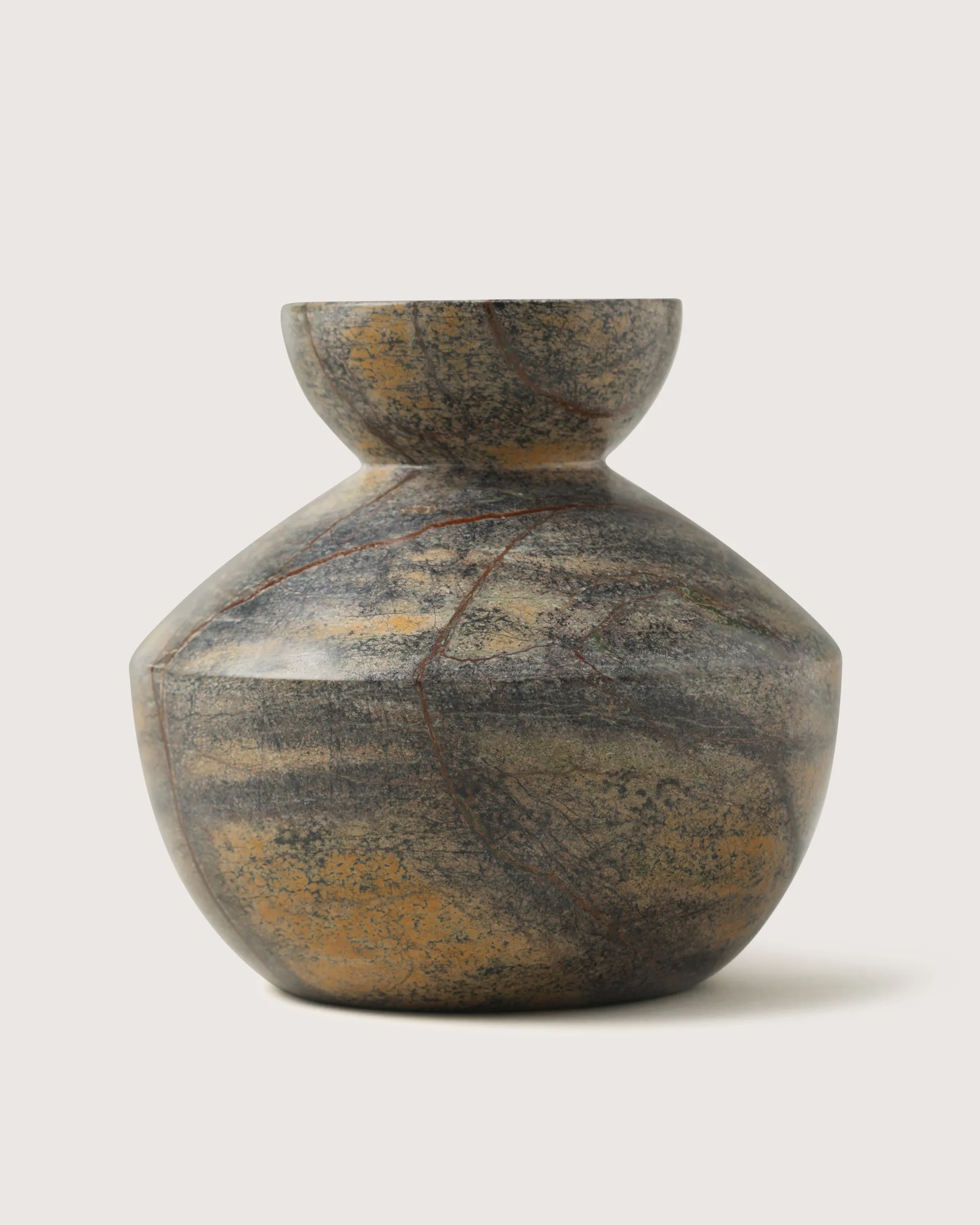 Malmros Vase Ø15x16 cm, Brown Tinted