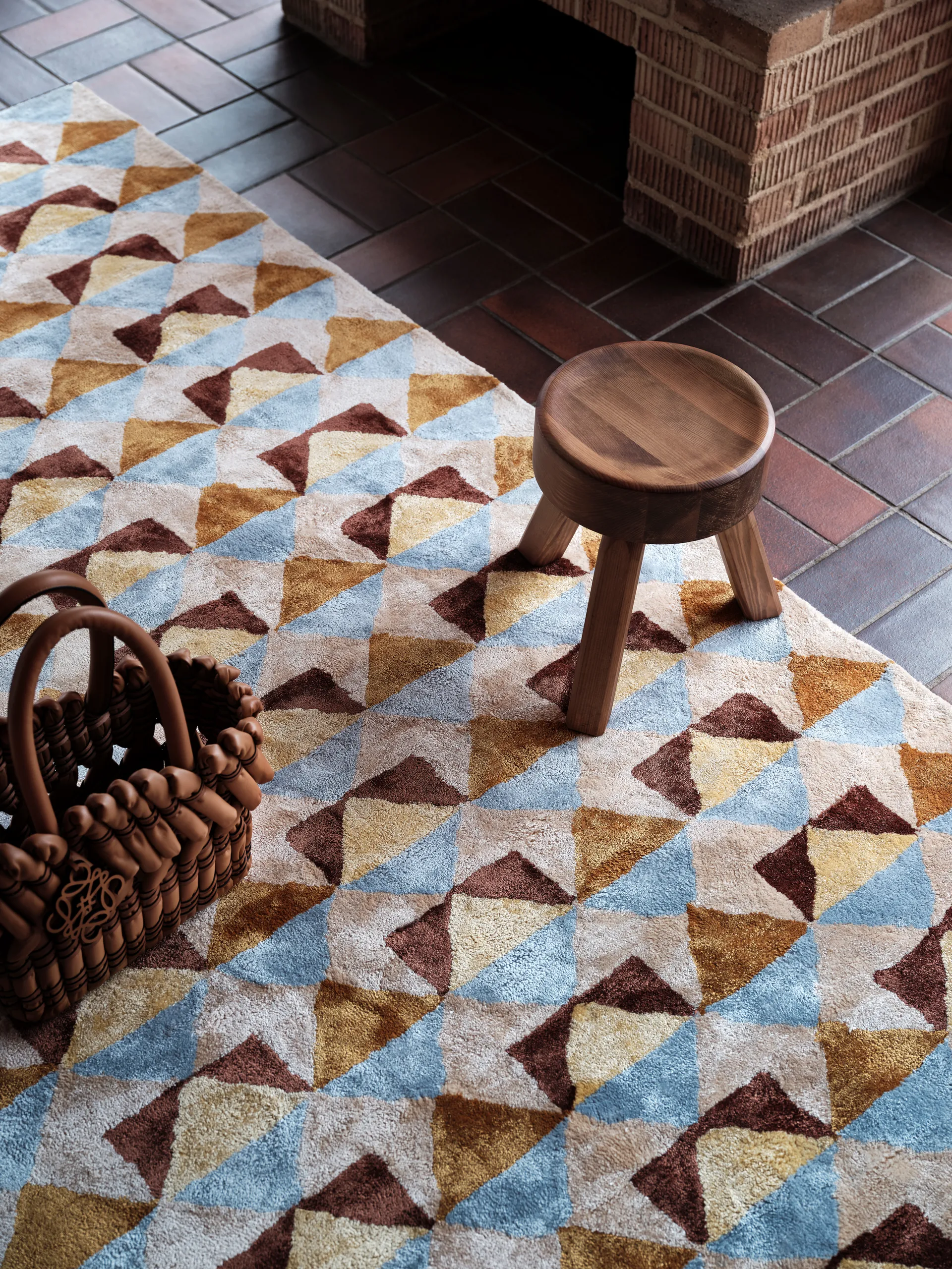 Mellin Teppich Viskose 170x240 cm, Multi Tinted