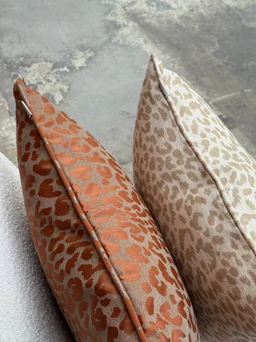 Norell Zierkissen - Leopard Beige-Off White, 50×50 cm - Tinted