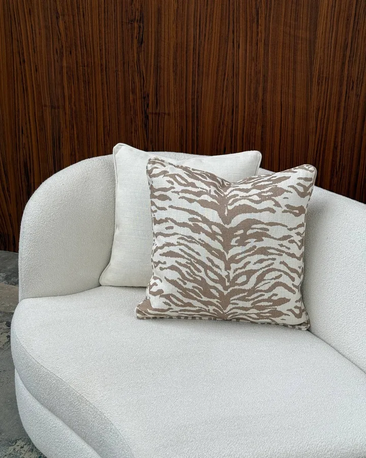 Norell Zierkissen - Tiger beige-off white, 50 x 50 cm - Tinted
