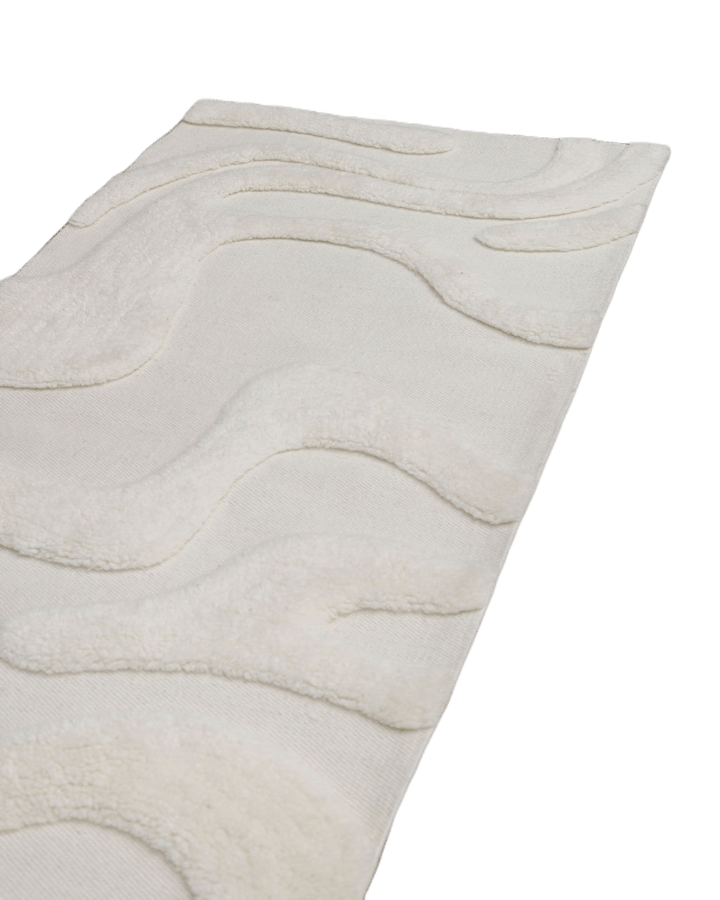Norlander Flurteppich Wolle 80x300 cm - White - Tinted
