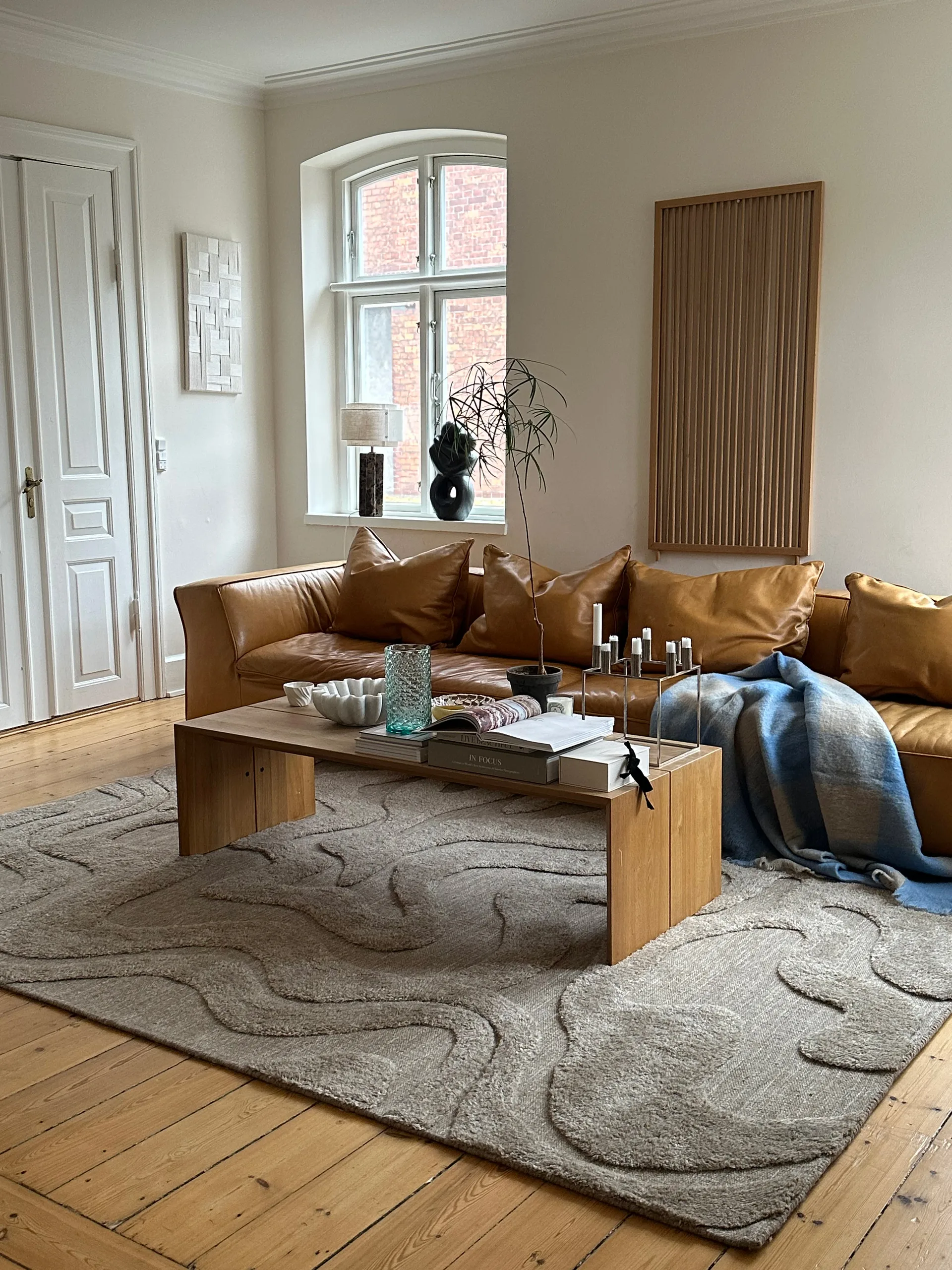 Norlander Wollteppich 250x350 cm, Beige-melange Tinted