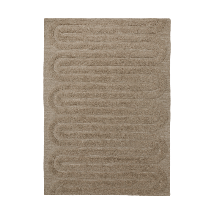 Riklund Wollteppich 160x230 cm - Beige-melange - Tinted
