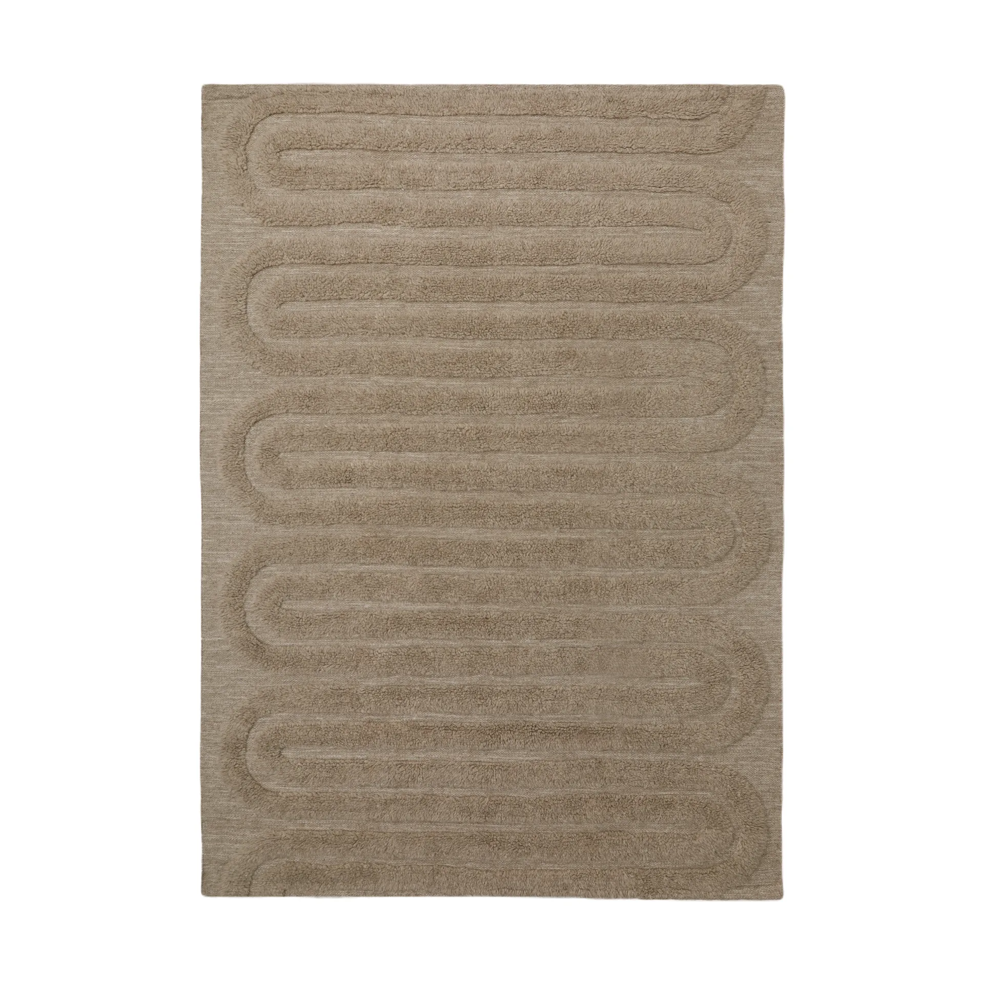 Riklund Wollteppich 280x380 cm, Beige-melange Tinted