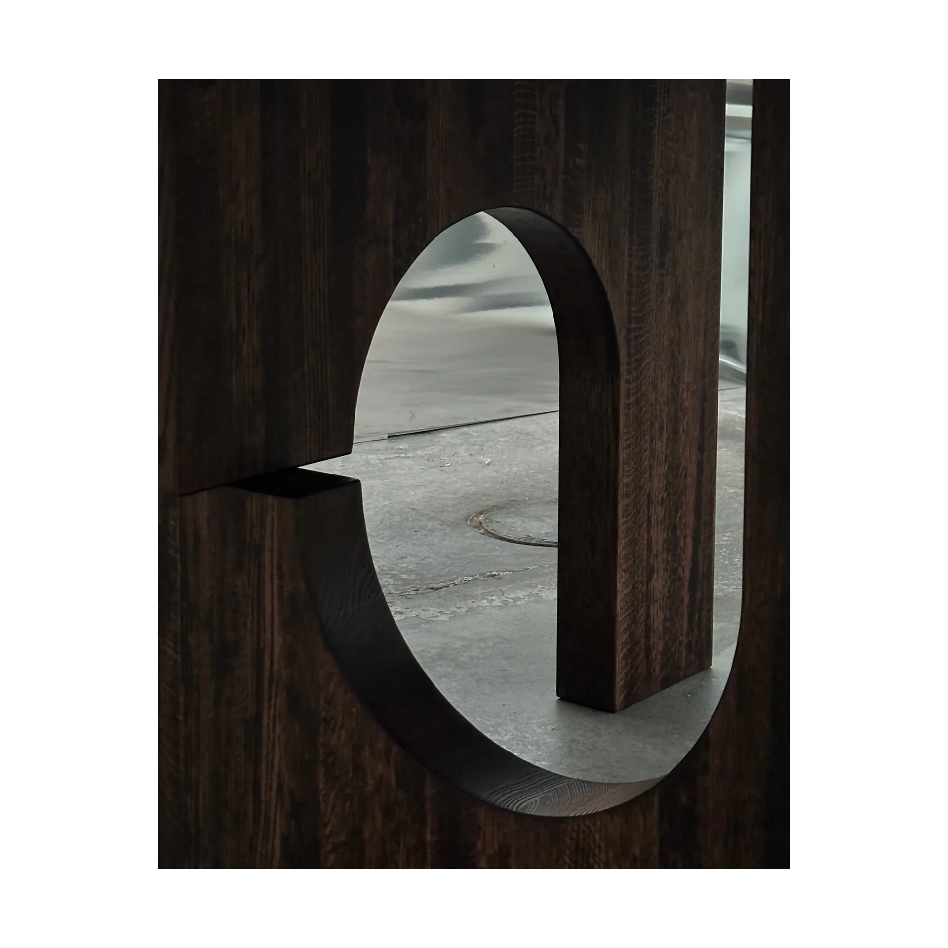 Sanders Esstisch Ø160 cm, Dunkel gebeizte Eiche Tinted