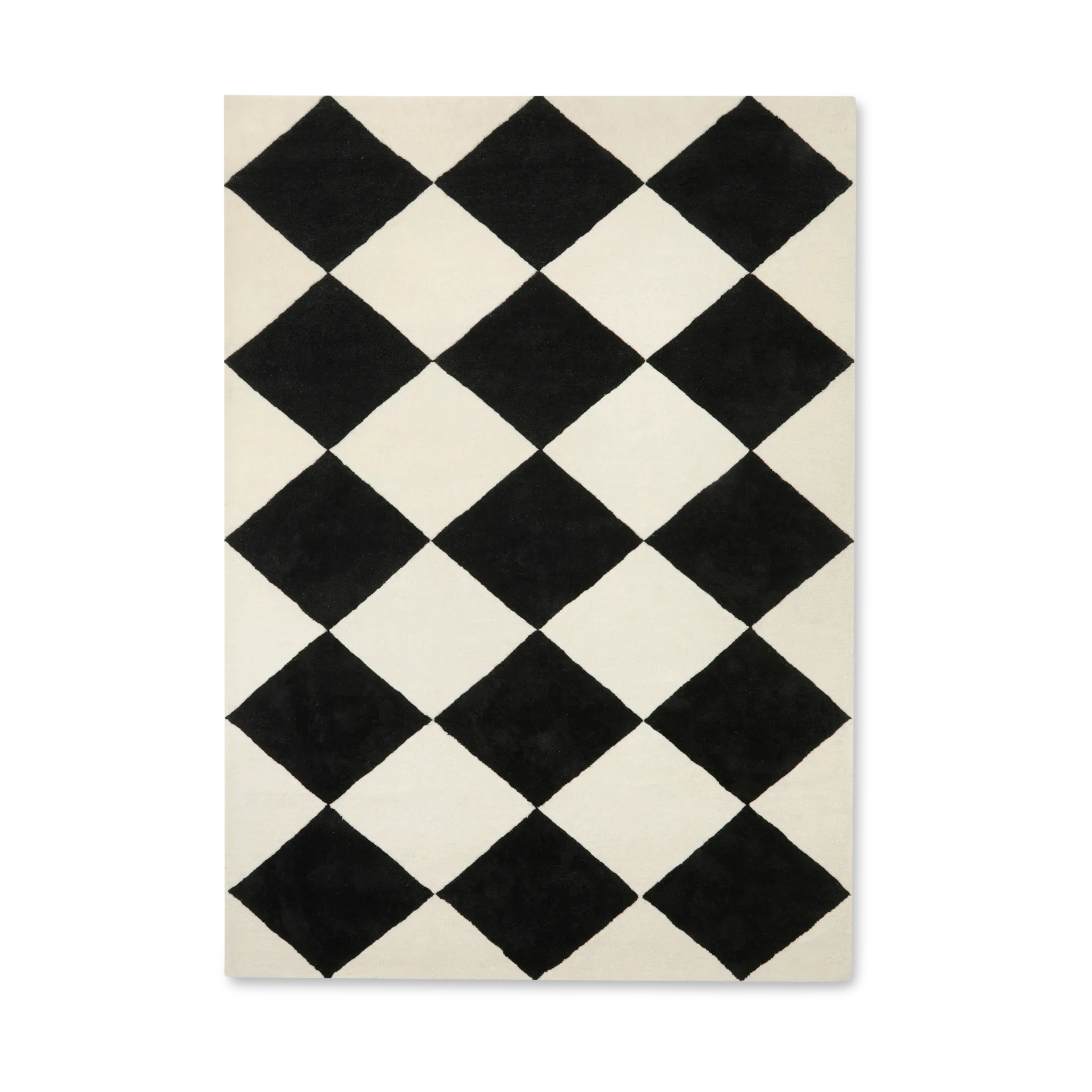 Tenman Wollteppich 200x300 cm, Black-white Tinted