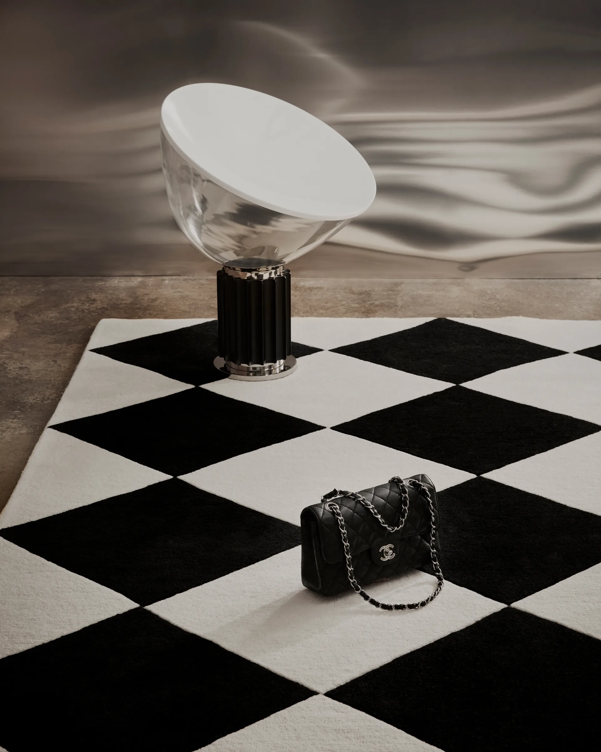 Tenman Wollteppich 250x350 cm, Black-white Tinted