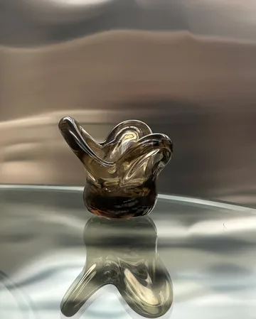 Visser Teelichthalter - Brown - Tinted