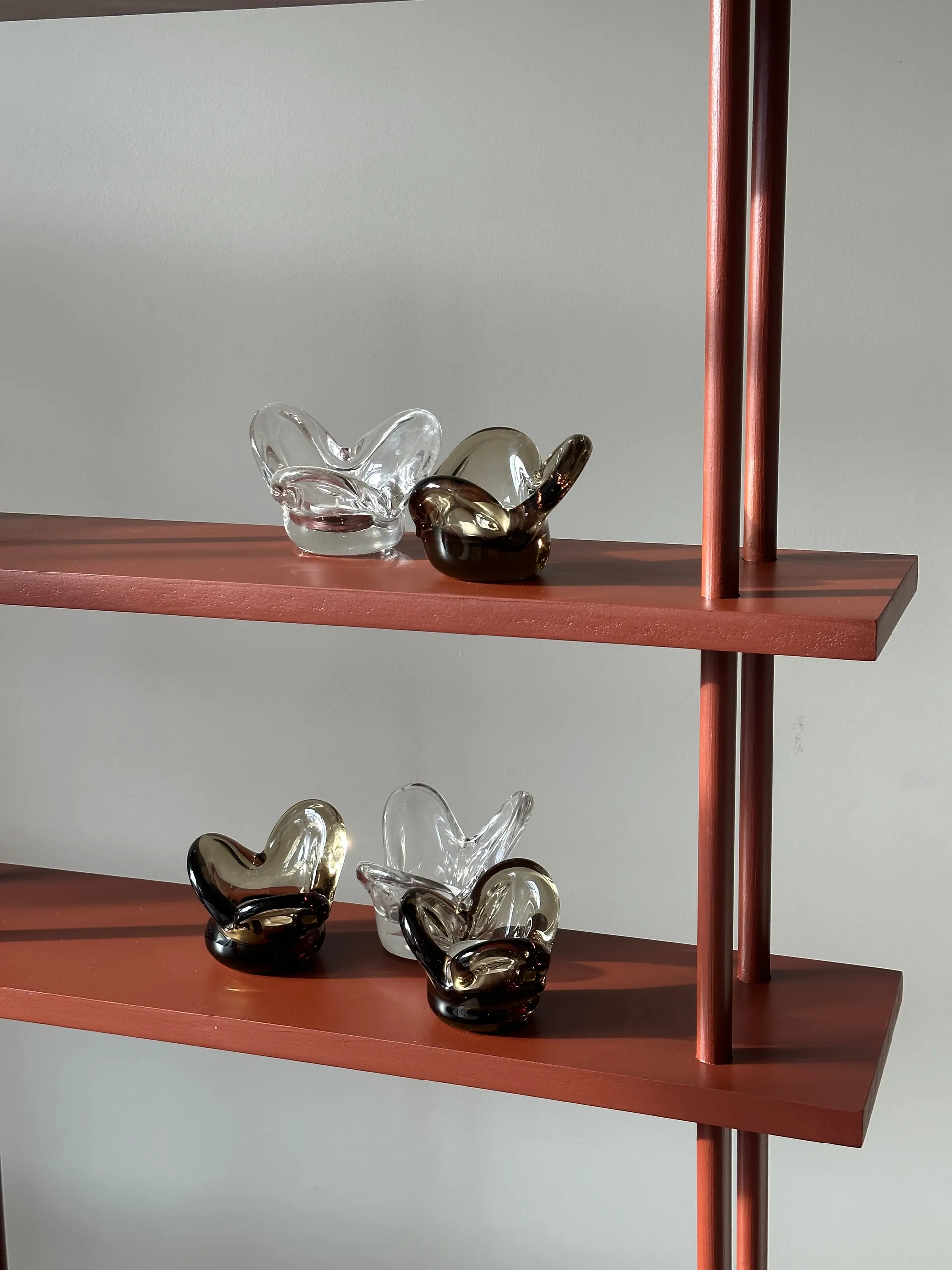 Visser Teelichthalter, Clear Tinted