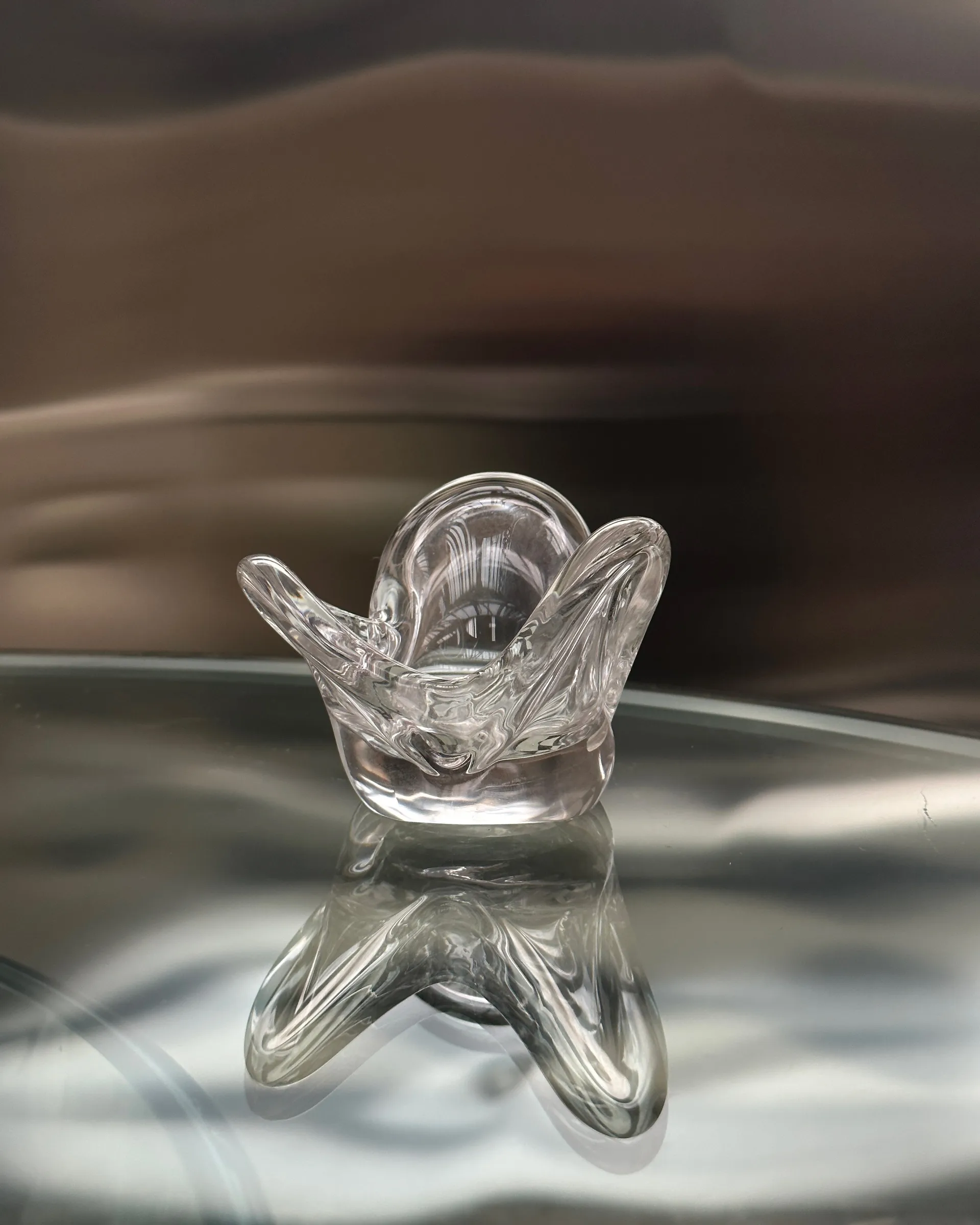 Visser Teelichthalter, Clear Tinted