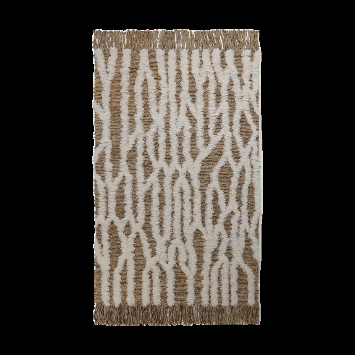 Tinted Wahl Juteteppich 200x300 cm Brown-offwhite