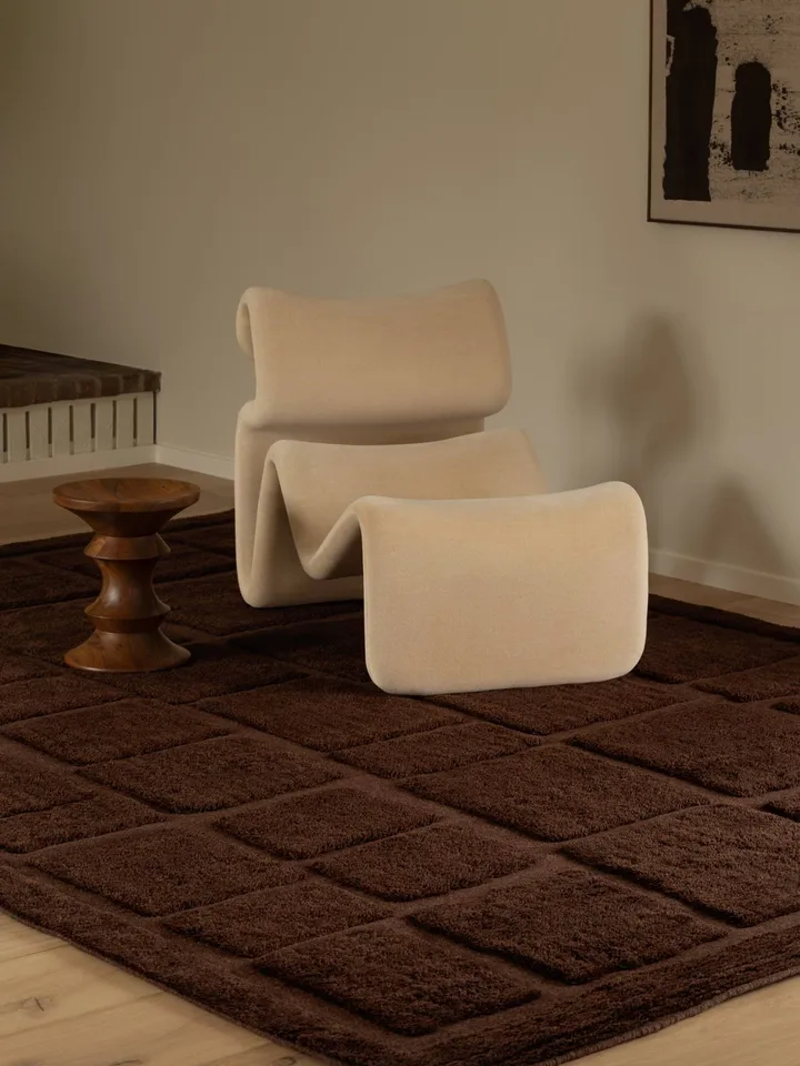 Wandel Wollteppich - Brown, 200x300 cm - Tinted