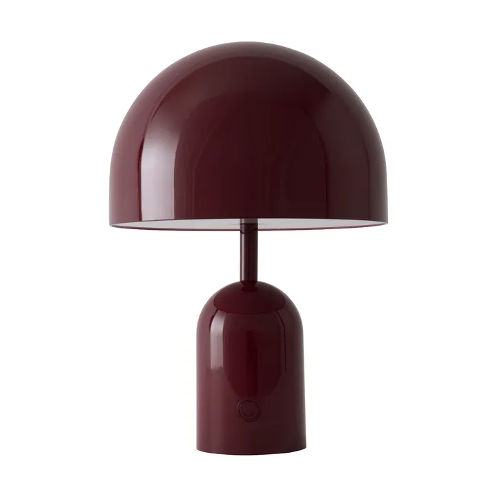 Bell tragbare LED-Tischlampe 28 cm v.2 - Burgunderrot - Tom Dixon