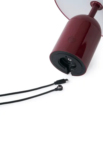 Bell tragbare LED-Tischlampe 28 cm v.2 - Burgunderrot - Tom Dixon
