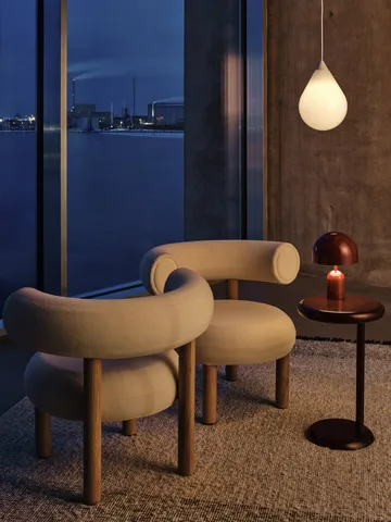 Bell tragbare LED-Tischlampe 28 cm v.2 - Burgunderrot - Tom Dixon