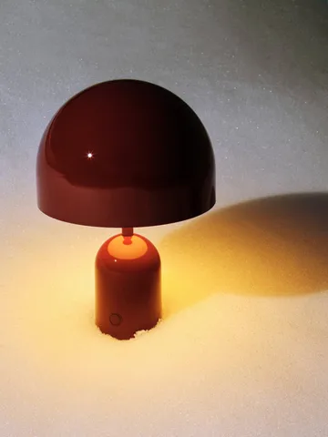 Bell tragbare LED-Tischlampe 28 cm v.2 - Burgunderrot - Tom Dixon